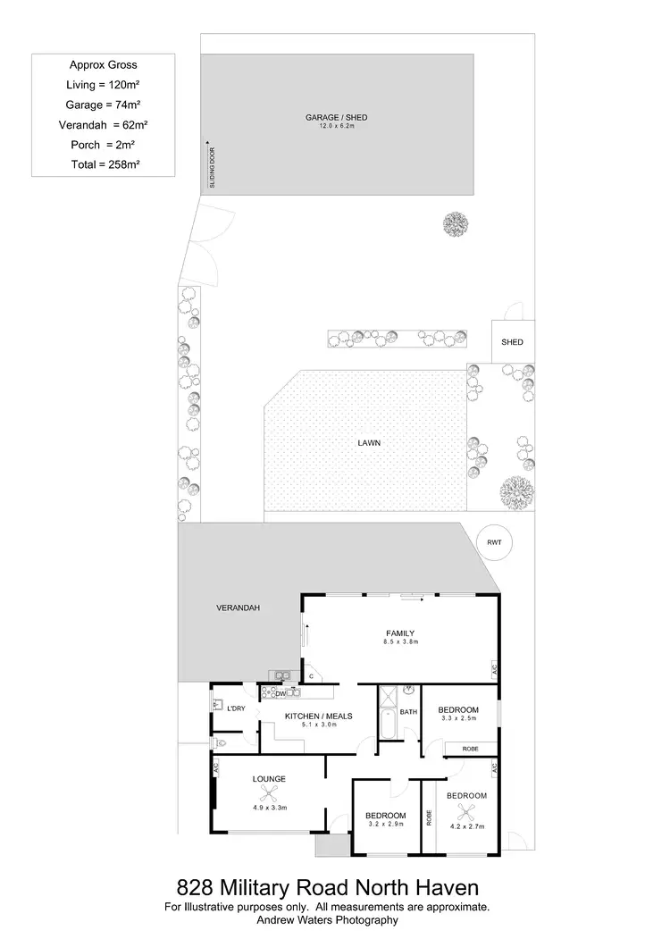 Floorplan of Homely house listing, 828 Military Road, North Haven SA 5018