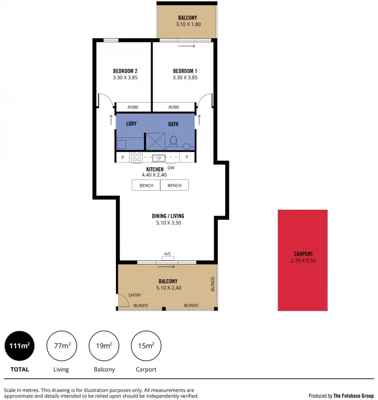 Floorplan of Homely house listing, 26/8 Trunnel Court, Seaford Meadows SA 5169