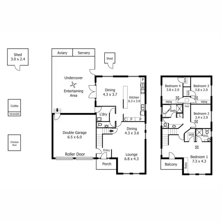 Floorplan of Homely house listing, 4 Melaleuca Grove, Flagstaff Hill SA 5159