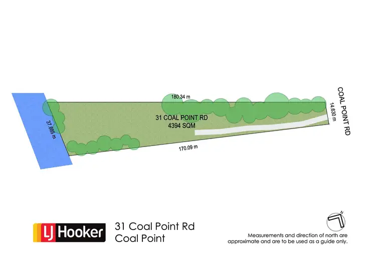 Floorplan of Homely land listing, 31 Coal Point Road, Coal Point NSW 2283