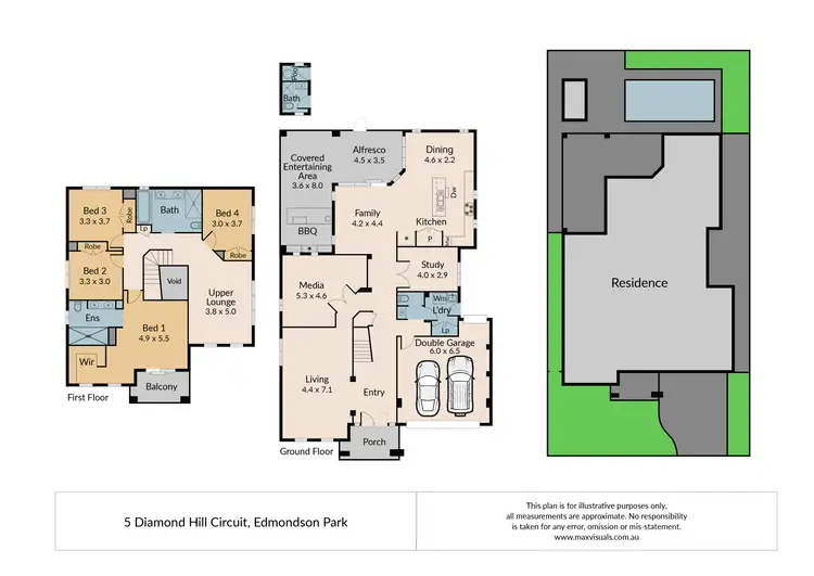 Floorplan of Homely house listing, 5 Diamond Hill Circuit, Edmondson Park NSW 2174