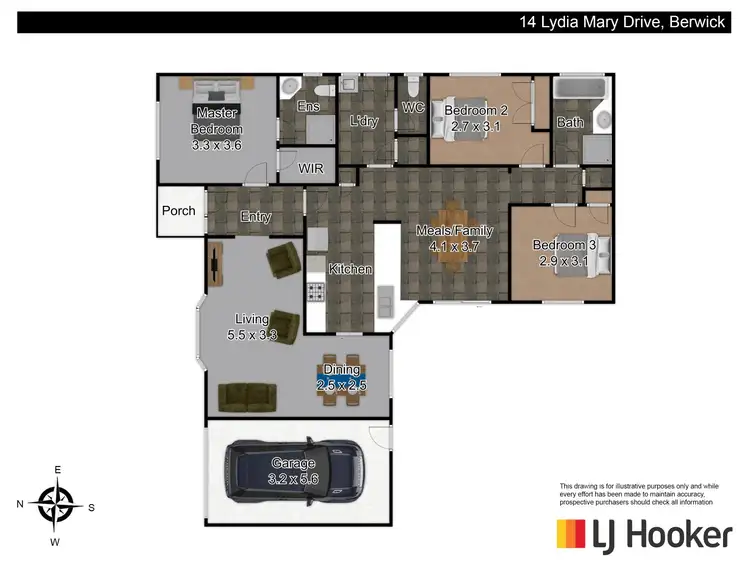 Floorplan of Homely house listing, 14 Lydia Mary Drive, Berwick VIC 3806
