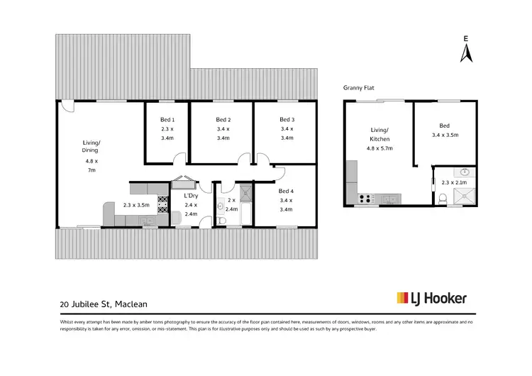 Floorplan of Homely rural property listing, 20 Jubilee Street, Maclean NSW 2463