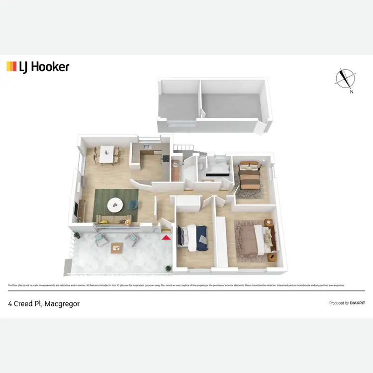 Floorplan of Homely house listing, 4 Creed Place, Macgregor ACT 2615