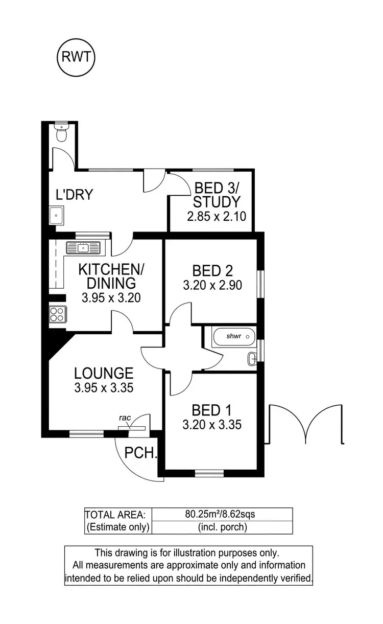 Floorplan of Homely house listing, 12 Hawkesbury Avenue, Kilburn SA 5084