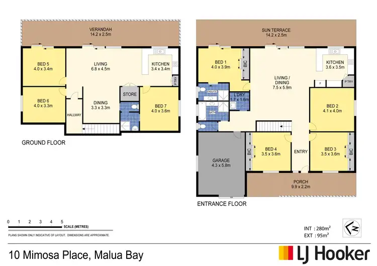 Floorplan of Homely house listing, 10 Mimosa Place, Malua Bay NSW 2536