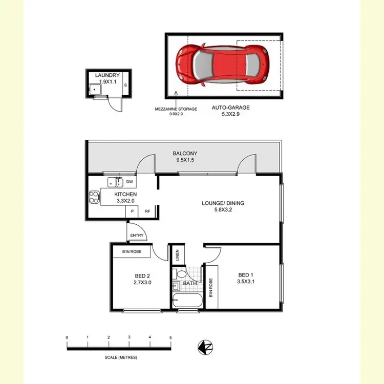 Floorplan of Homely unit listing, 1/15 Stuart Street, Collaroy NSW 2097