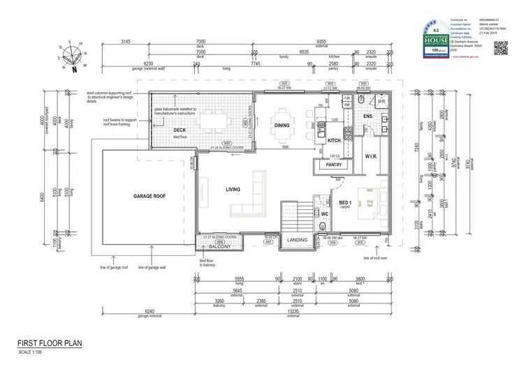 Floorplan of Homely house listing, 2B Denham Avenue, Denhams Beach NSW 2536