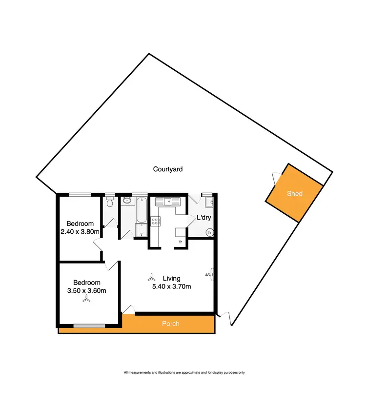 Floorplan of Homely block of units listing, 2/5 Brooking Street, Goolwa SA 5214