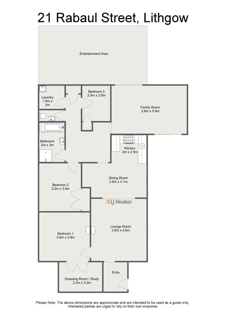 Floorplan of Homely house listing, 21 Rabaul Street, Lithgow NSW 2790