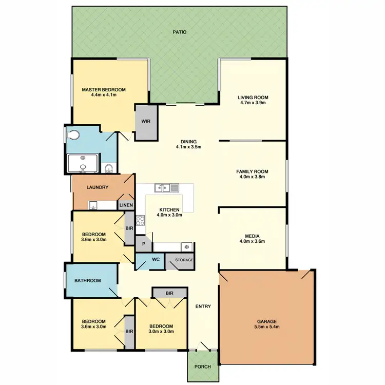Floorplan of Homely house listing, 21 Kimbolton Drive, Redland Bay QLD 4165