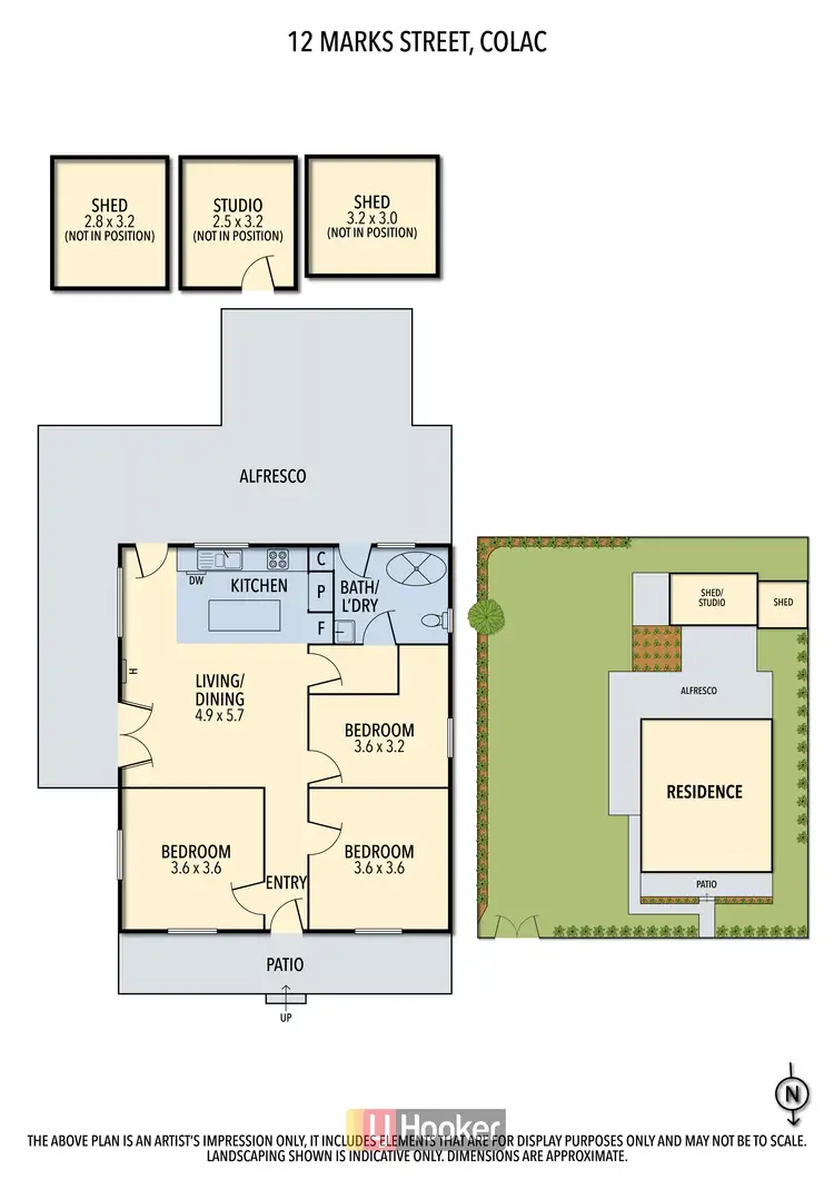 Floorplan of Homely house listing, 12 Marks Street, Colac VIC 3250