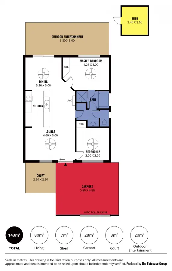 Floorplan of Homely unit listing, 2/23 Heathersay Avenue, Aldinga Beach SA 5173