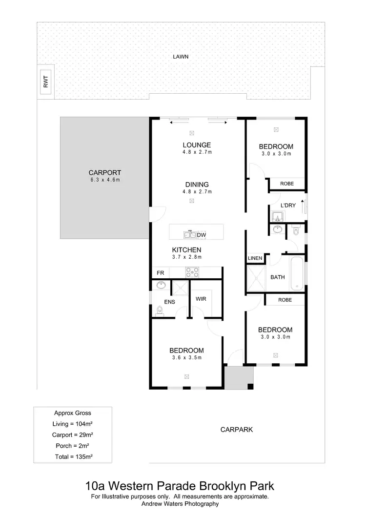 Floorplan of Homely house listing, 10a Western Parade, Brooklyn Park SA 5032