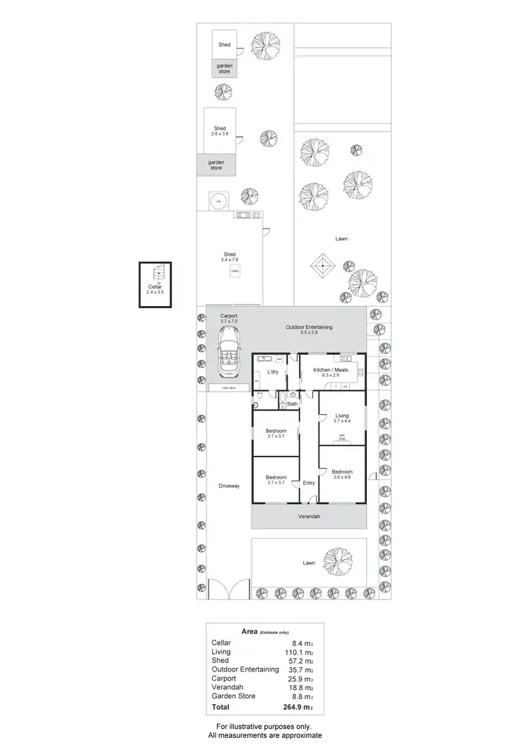 Floorplan of Homely house listing, 10 Liley Street, Hilton SA 5033