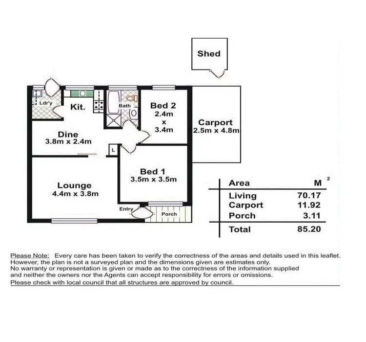 Floorplan of Homely unit listing, 5/24 Boomerang Road, Croydon Park SA 5008