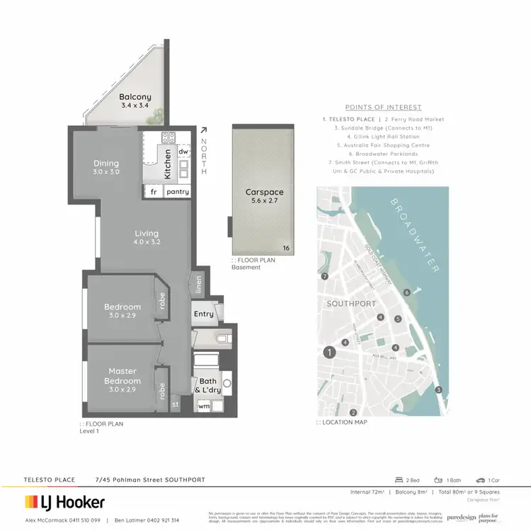 Floorplan of Homely unit listing, 7/45 Pohlman Street, Southport QLD 4215