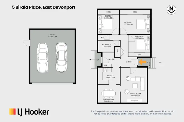 Floorplan of Homely house listing, 5 Birala Place, East Devonport TAS 7310
