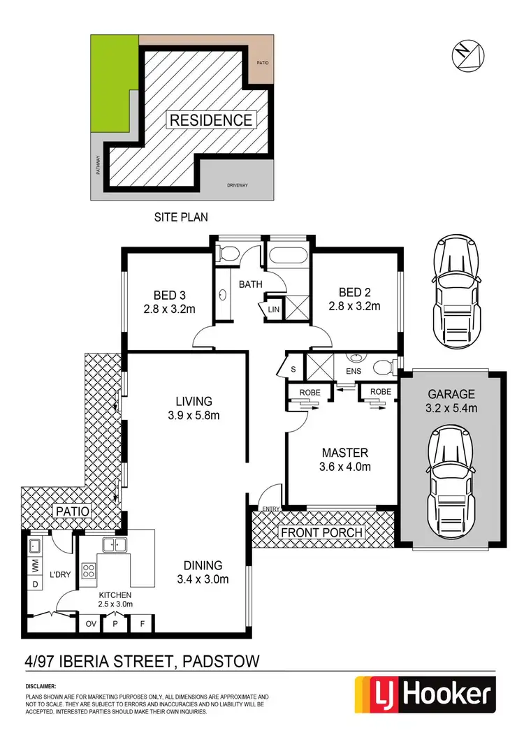 Floorplan of Homely villa listing, 4/97 Iberia Street, Padstow NSW 2211