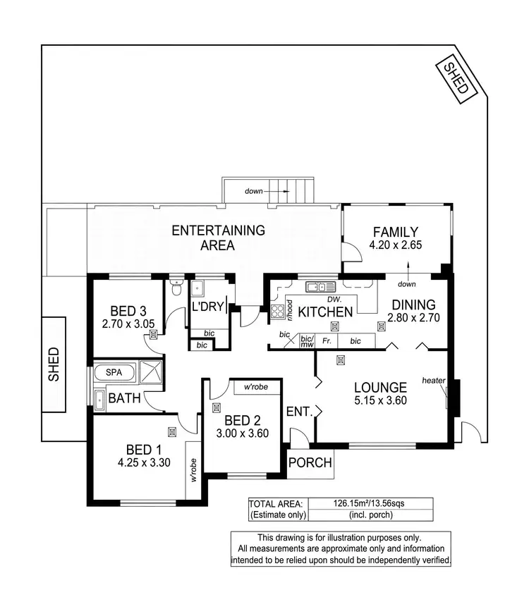 Floorplan of Homely house listing, 66 Davenport Terrace, Seacliff Park SA 5049