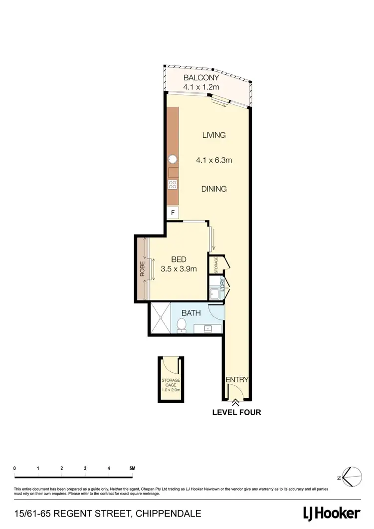Floorplan of Homely apartment listing, 15/61-65 Regent Street, Chippendale NSW 2008
