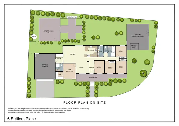 Floorplan of Homely house listing, 6 Settlers Place, Young NSW 2594