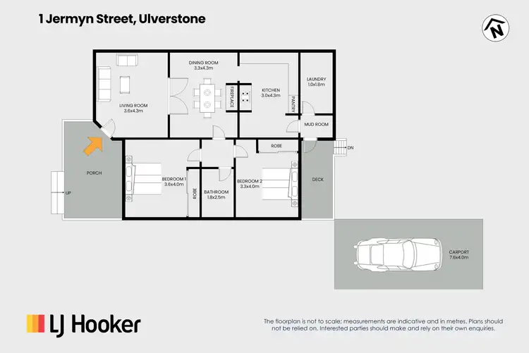 Floorplan of Homely house listing, 1 Jermyn Street, Ulverstone TAS 7315