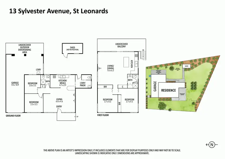 Floorplan of Homely house listing, 13 Sylvester Avenue, St Leonards VIC 3223