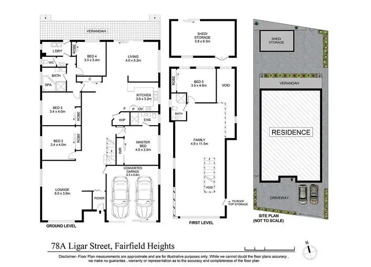 Floorplan of Homely house listing, 78a Ligar Street, Fairfield Heights NSW 2165