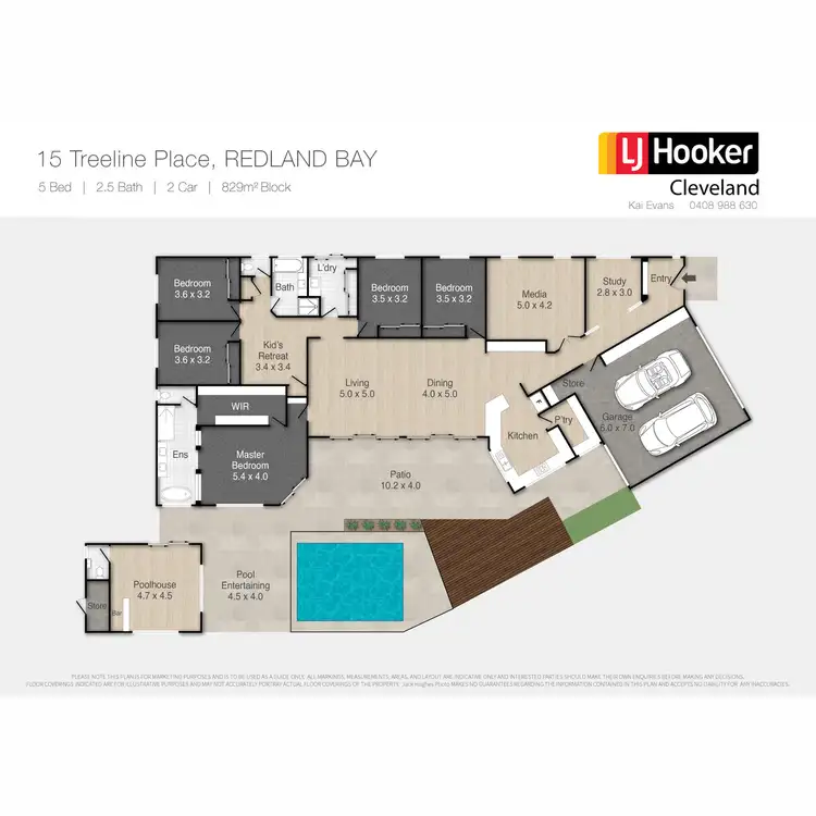 Floorplan of Homely house listing, 15 Treeline Place, Redland Bay QLD 4165