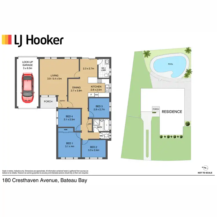 Floorplan of Homely house listing, 180 Cresthaven Avenue, Bateau Bay NSW 2261