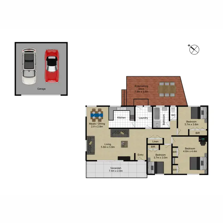 Floorplan of Homely house listing, 43 Jefferis Street, Torrens ACT 2607