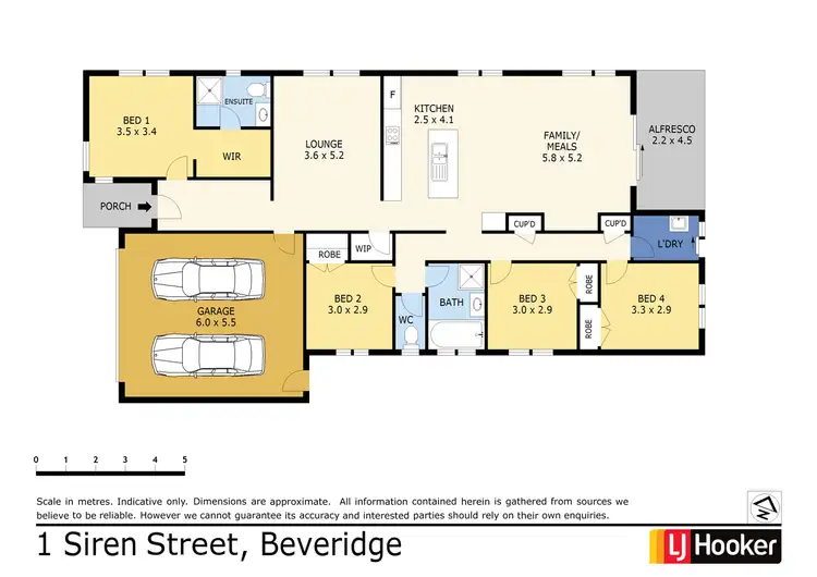 Floorplan of Homely house listing, 1 Siren Street, Beveridge VIC 3753