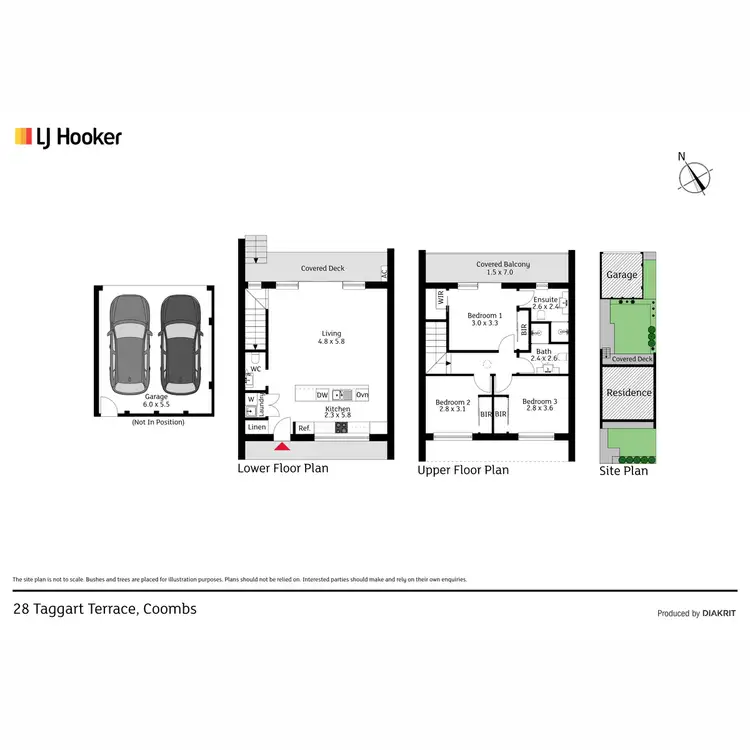 Floorplan of Homely townhouse listing, 28 Taggart Terrace, Coombs ACT 2611