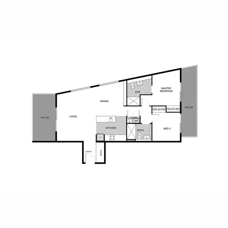 Floorplan of Homely unit listing, 208/142 Anketell Street, Greenway ACT 2900