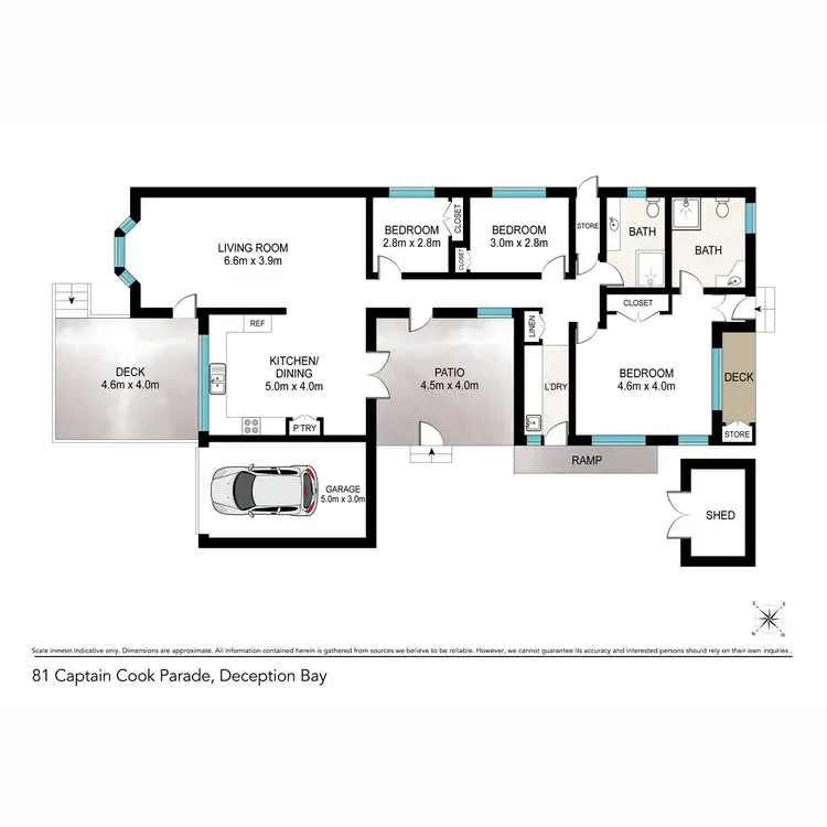 Floorplan of Homely house listing, 81 Captain Cook Parade, Deception Bay QLD 4508