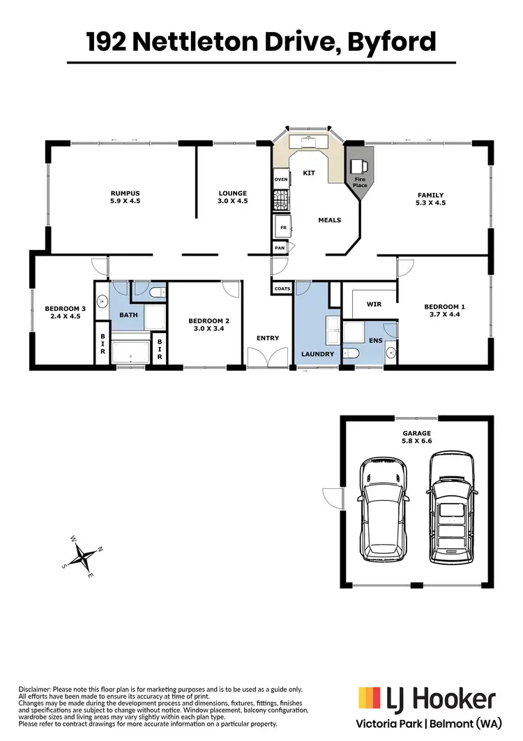 Floorplan of Homely house listing, 192 Nettleton Road, Byford WA 6122
