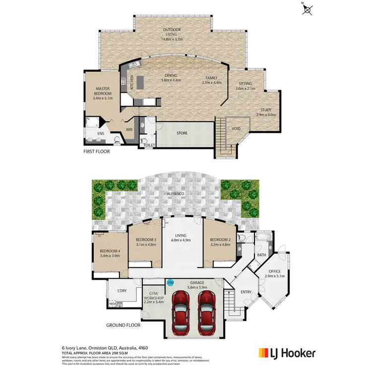 Floorplan of Homely house listing, 6 Ivory Lane, Ormiston QLD 4160