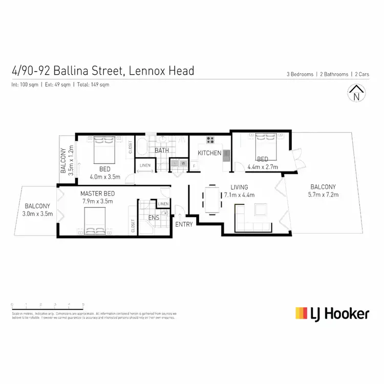 Floorplan of Homely unit listing, 4/90-92 Ballina Street, Lennox Head NSW 2478