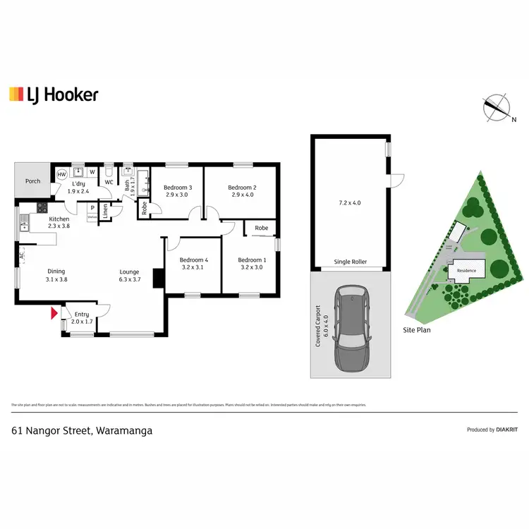 Floorplan of Homely house listing, 61 Nangor Street, Waramanga ACT 2611