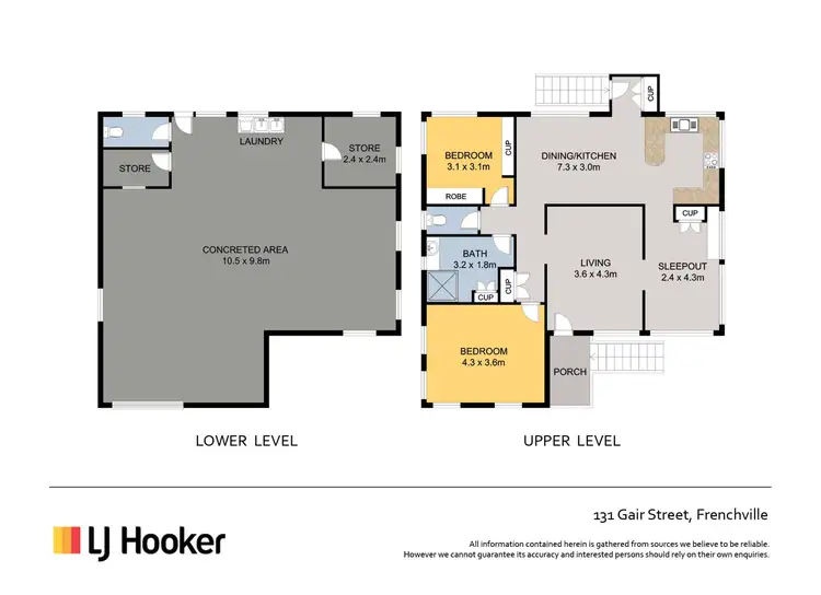 Floorplan of Homely house listing, 131 Gair Street, Frenchville QLD 4701