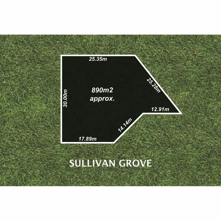 Floorplan of Homely land listing, 13 Sullivan Grove, Gawler South SA 5118