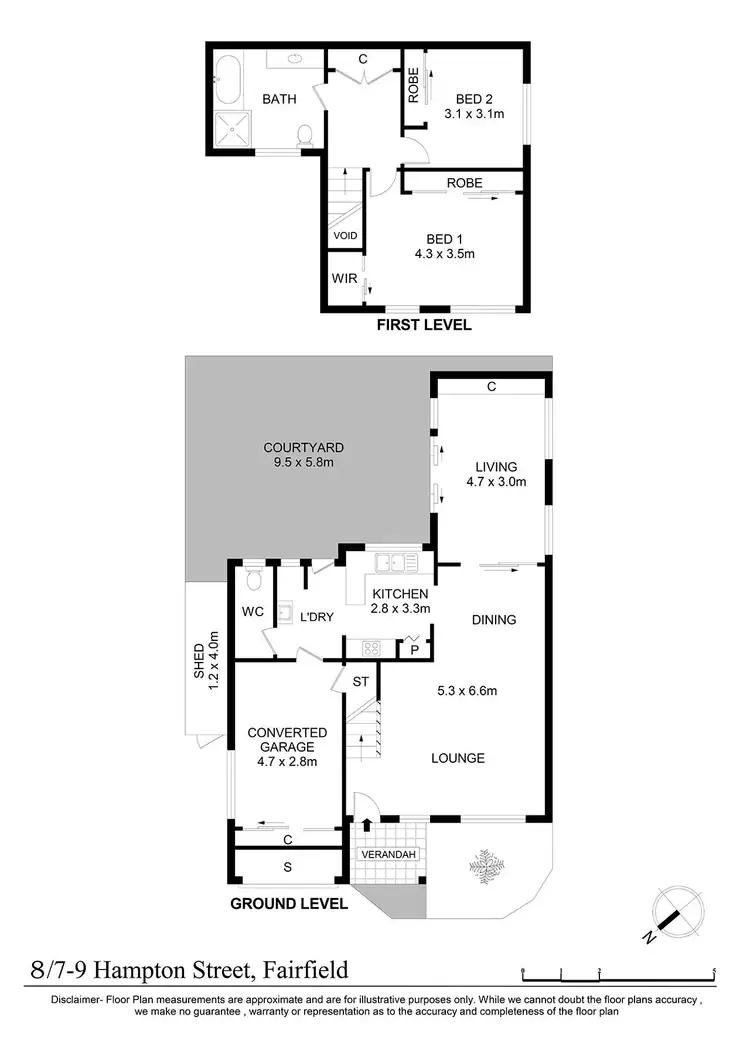 Floorplan of Homely villa listing, 8/7 Hampton Street, Fairfield NSW 2165