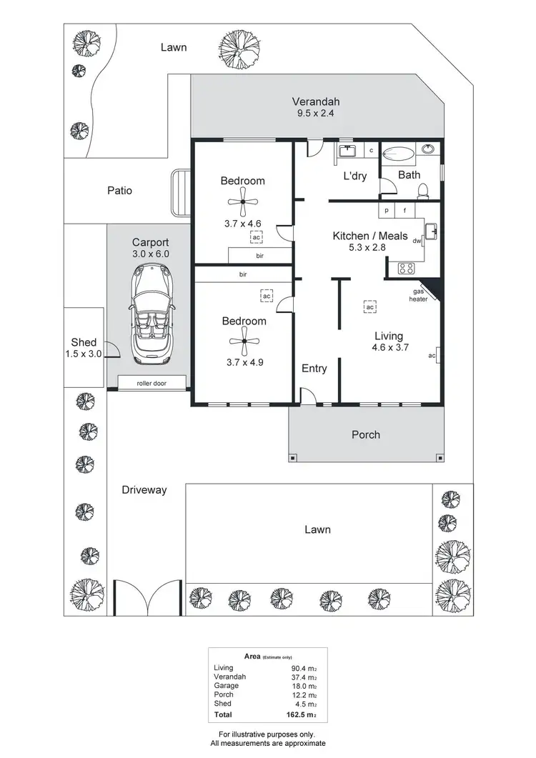 Floorplan of Homely house listing, 5 Branston Avenue, Devon Park SA 5008