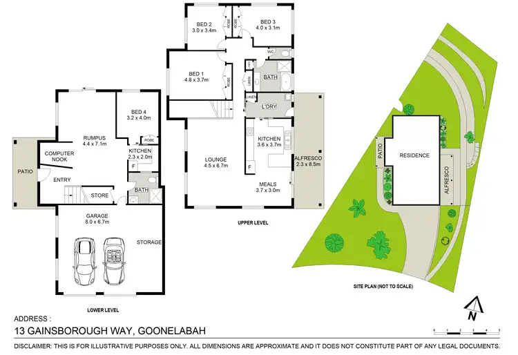Floorplan of Homely house listing, 13 Gainsborough Way, Goonellabah NSW 2480