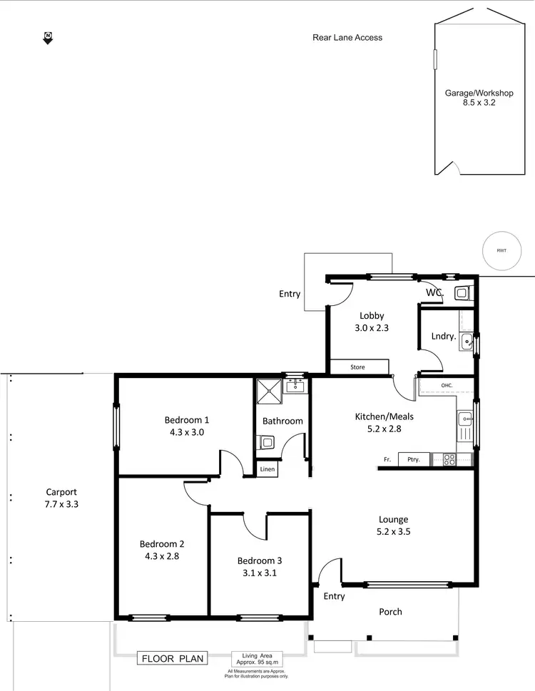 Floorplan of Homely house listing, 2 Coombe Street, Berri SA 5343
