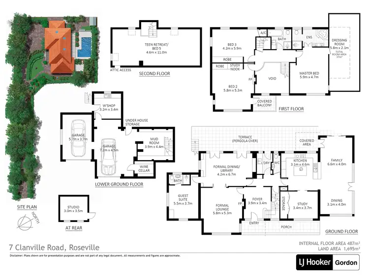 Floorplan of Homely house listing, 7 Clanville Road, Roseville NSW 2069