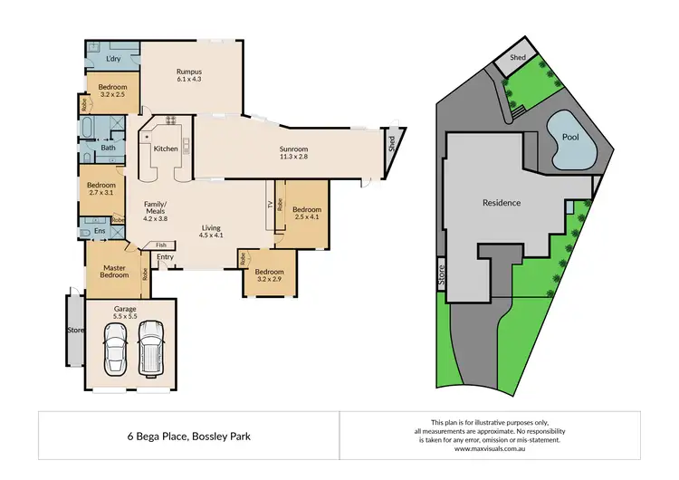 Floorplan of Homely house listing, 6 Bega Place, Bossley Park NSW 2176