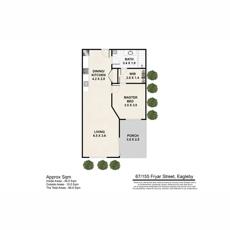 Floorplan of Homely apartment listing, 67/155 Fryar Road, Eagleby QLD 4207