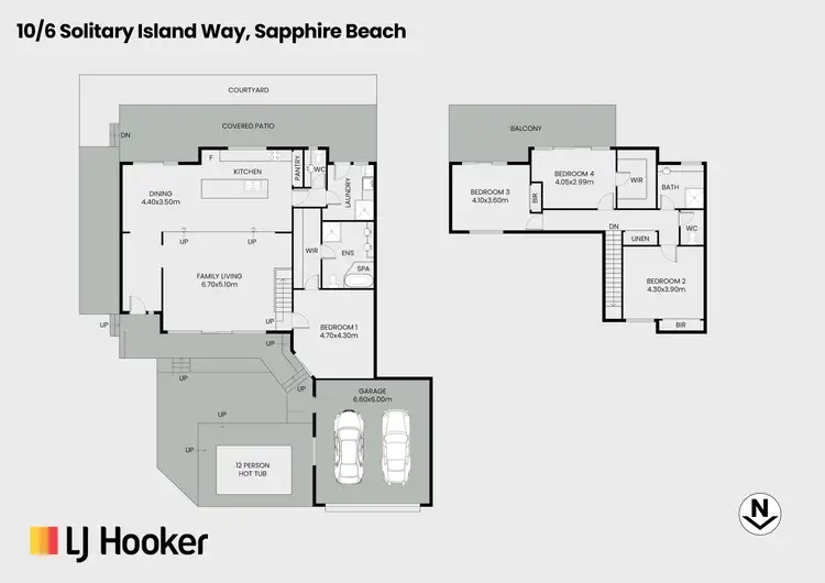 Floorplan of Homely villa listing, 10/6 Solitary Island Way, Sapphire Beach NSW 2450